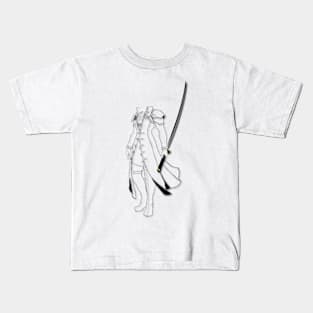 Character Wielding a Sword | Gaming Shirt Kids T-Shirt